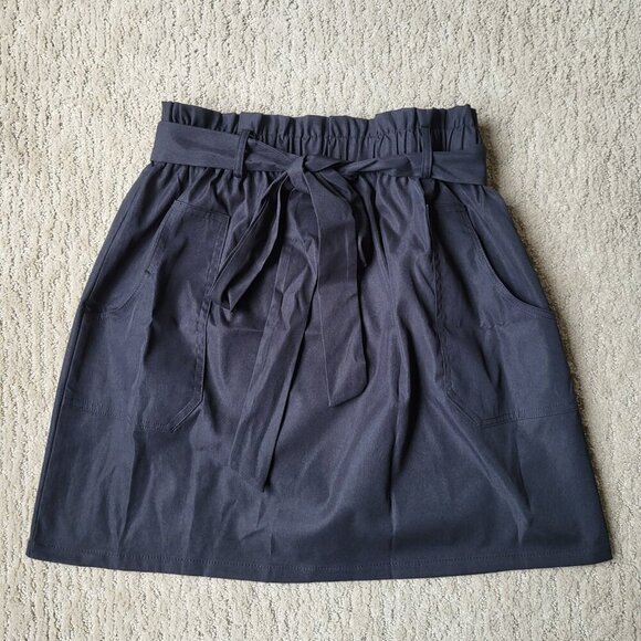 Women’s Kancy Kole High Waist A-Line Skirt – Size L – Black – NWT - Picture 2 of 9